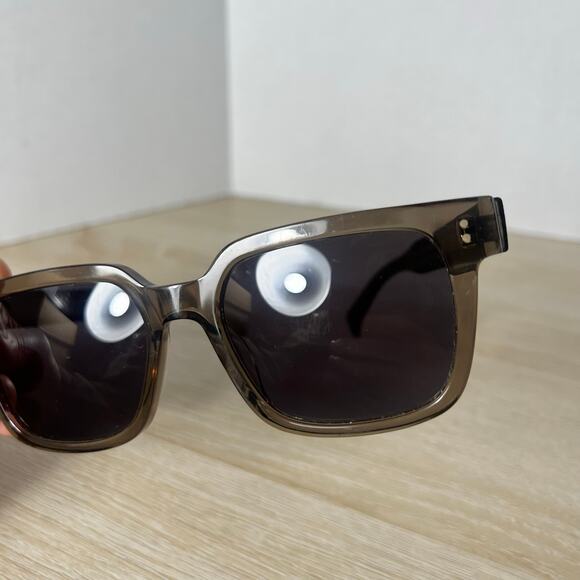 RAEN West Ghost Sunglasses Translucent Brown 55-19-145 Gray Lenses - Picture 11 of 15